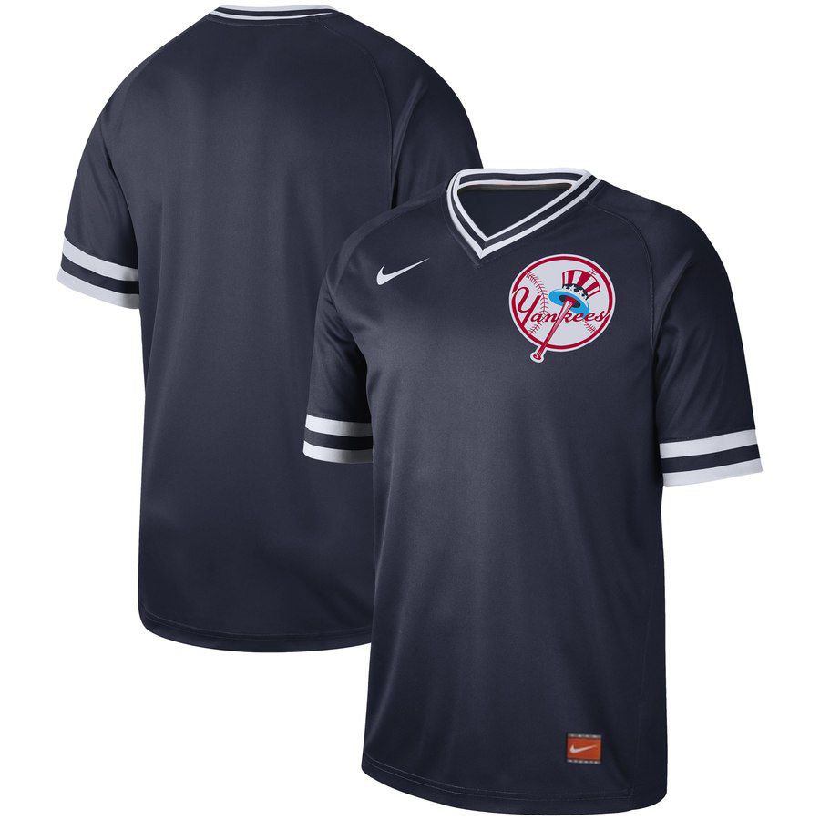 2019 Men MLB New York Yankees blank blue Nike Cooperstown Collection Jerseys->new york yankees->MLB Jersey